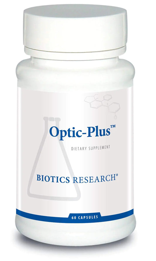 Biotics Research Optic Plus Eye Vitamin & Mineral Support Supplement with Lutein and Zeaxanthin Healthy Retinal Tissue and Vision 60 Capsules