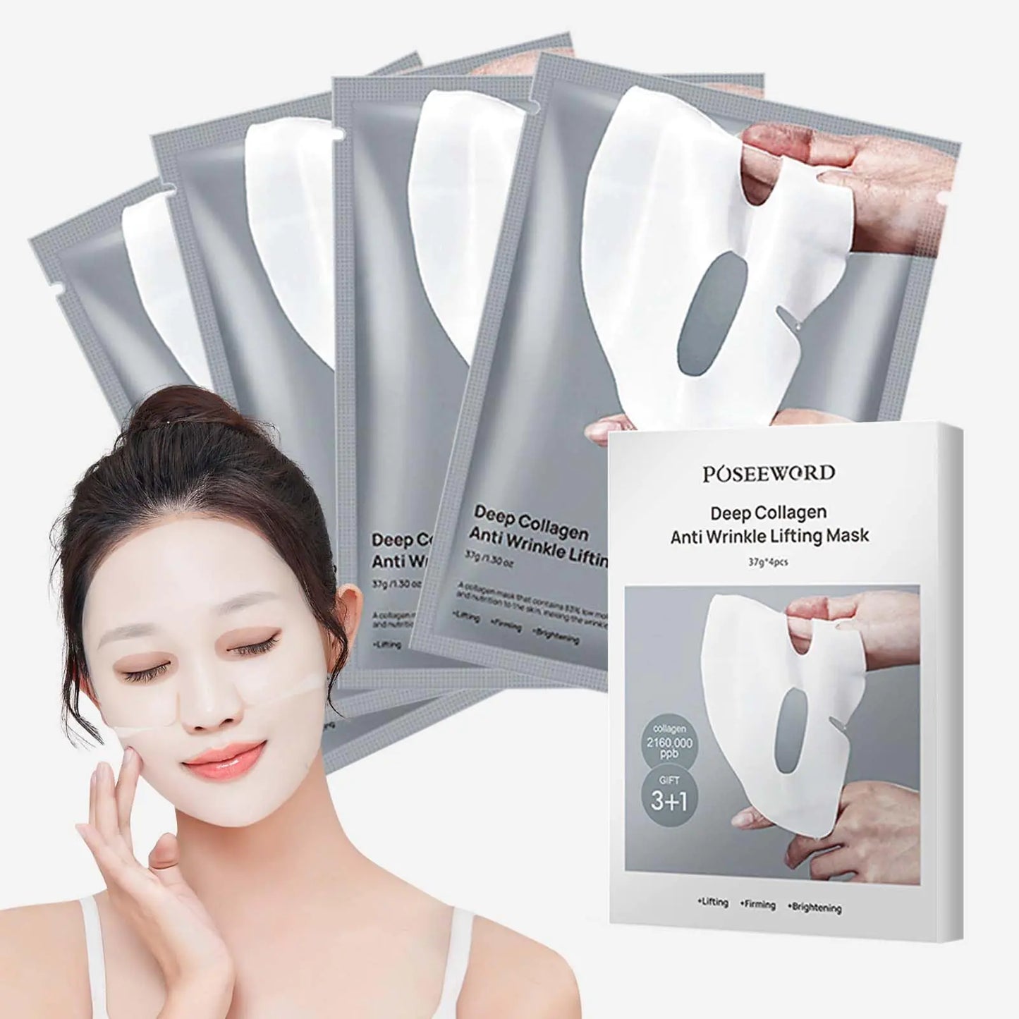 Bstfire collagen face mask is rich in collagen and contains a low amount of molecules collagen face mask hydrates nourishes lifts firms and moisturizes split repair collagen face mask
