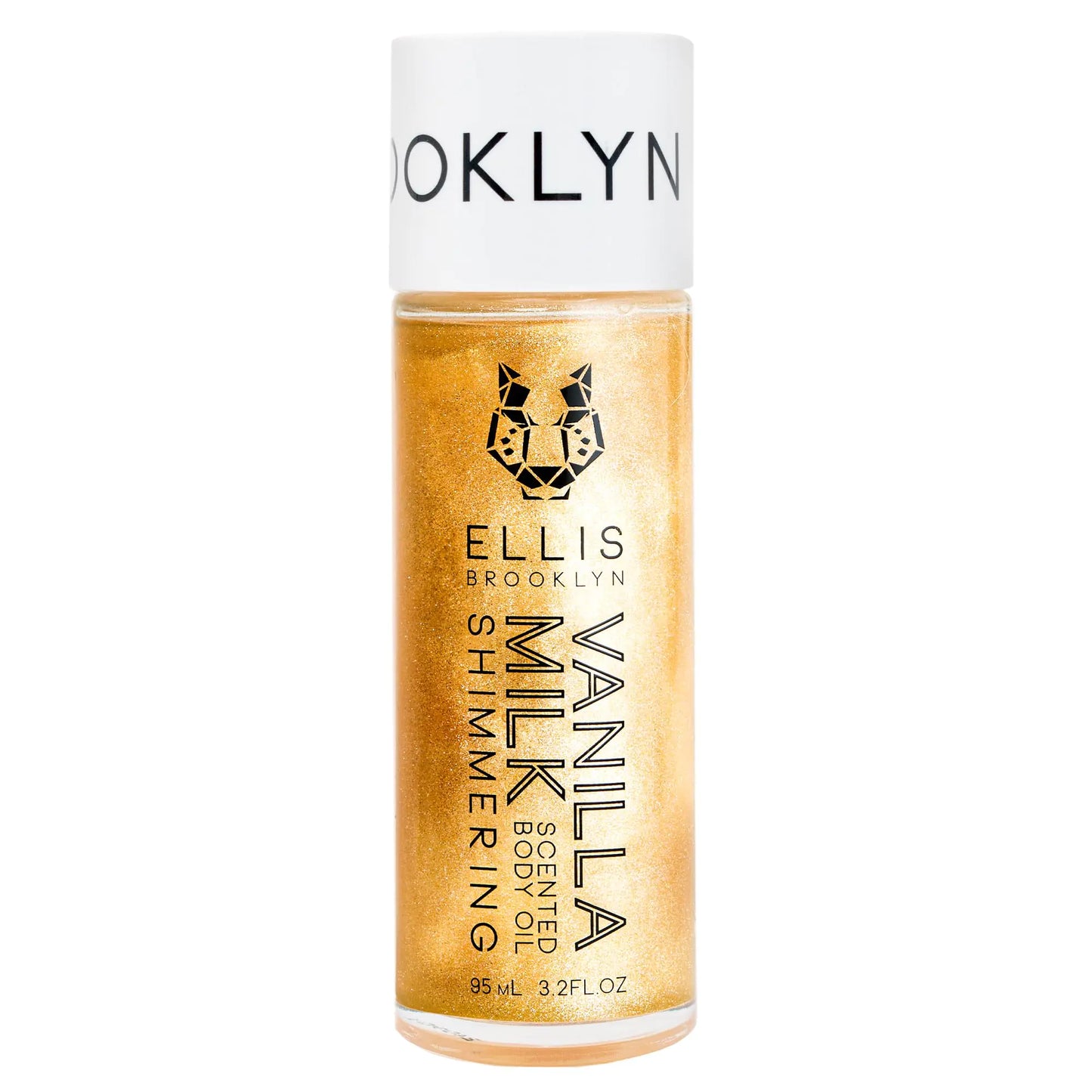 Ellis Brooklyn VANILLA MILK Shimmering Scented Body Oil - Shimmer Body Oil Dry Oil for Body Moisturizing Body Oil Vanilla Body Oil Perfume Body Glow