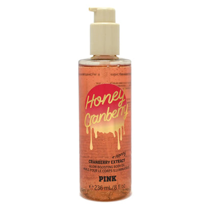 Victorias Secret Pink Honey Cranberry Glow-Boosting Body Oil 8 Fl Oz