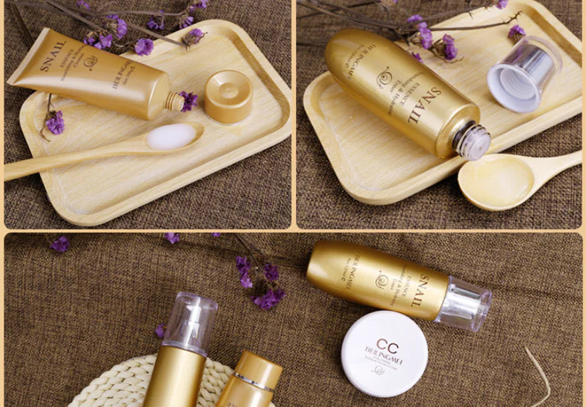 6-Piece Skincare Set with Cleanser and Cosmetics