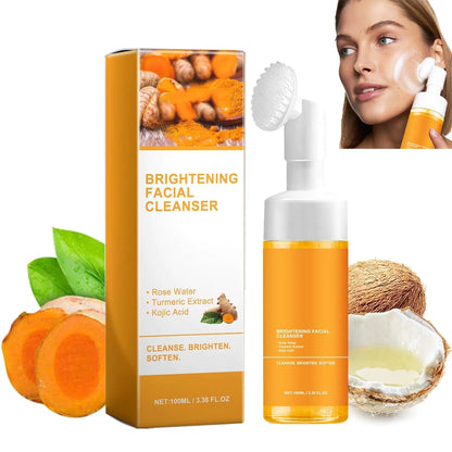 BeiBreeze Turmeric Facial Cleanser Turmeric Face Wash Foaming Facial Cleanser Deep cleansing of facial skin Turmeric Foaming Cleanser for All Skin