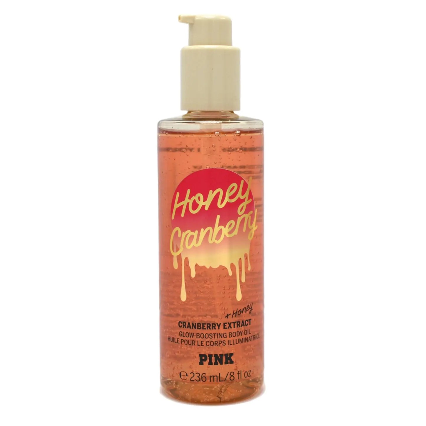 Victorias Secret Pink Honey Cranberry Glow-Boosting Body Oil 8 Fl Oz