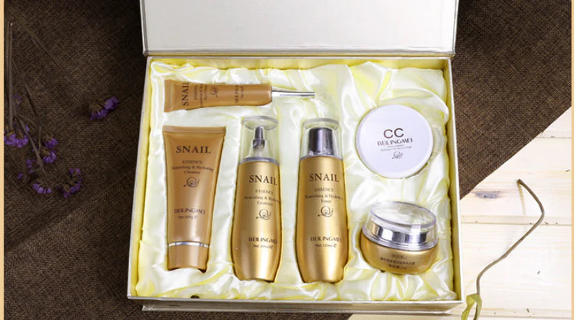 6-Piece Skincare Set with Cleanser and Cosmetics